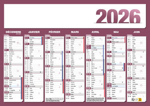Calendrier bancaire 100% perso