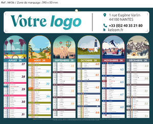Calendrier bancaire Banc'ill Medium publicitaire 1