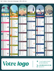 Calendrier bancaire Banc'ill Mini publicitaire 1