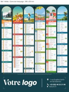 Calendrier bancaire Banc'ill Mini publicitaire 2