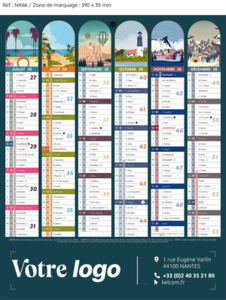 Calendrier bancaire Banc'ill Mini publicitaire 3