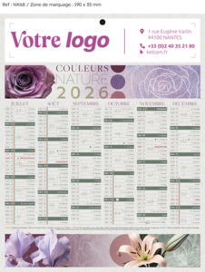 Calendrier bancaire Evasion Mini publicitaire 1