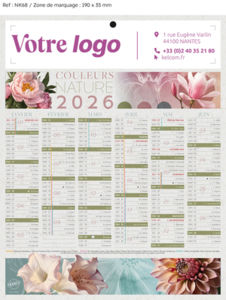 Calendrier bancaire Evasion Mini publicitaire