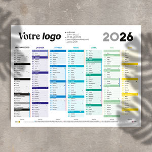 Calendrier bancaire personnalisé 4