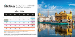 Calendrier chevalet personnalisé 10.5 x 21 cm 4