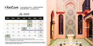 Calendrier chevalet personnalisé 10.5 x 21 cm 5