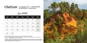 Calendrier chevalet personnalisé 10.5 x 21 cm 6
