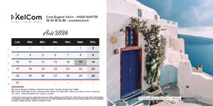 Calendrier chevalet personnalisé 10.5 x 21 cm 8