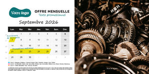 Calendrier chevalet 100% personnalisé 10
