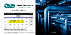 Calendrier chevalet 100% personnalisé 2