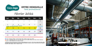 Calendrier chevalet 100% personnalisé 3