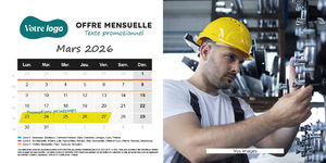 Calendrier chevalet 100% personnalisé 4