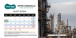 Calendrier chevalet 100% personnalisé 5