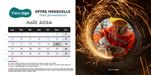 Calendrier chevalet 100% personnalisé 9