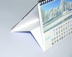 Calendrier chevalet personnalisé 10.5 x 29.7 cm