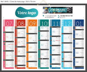 Calendrier de banque publicitaire à personnaliser, Tendance 1