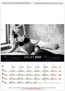 Calendrier mural lingerie 2025 6