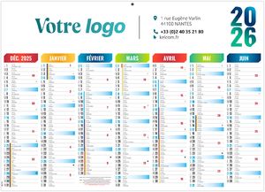Calendrier personnalisable arlequin 2025 1