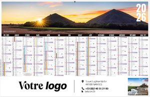 Calendrier personnalisable libre choix nordiste 2025