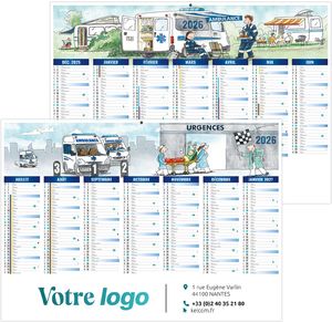 Calendrier personnalisable de toute urgence 2025