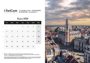 Calendrier personnalisé chevalet France 210 x 148 mm 10