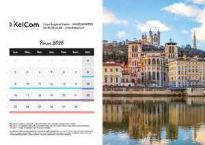 Calendrier personnalisé chevalet France 210 x 148 mm 2