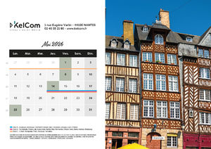 Calendrier personnalisé chevalet France 210 x 148 mm 5