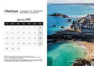Calendrier personnalisé chevalet France 210 x 148 mm 9