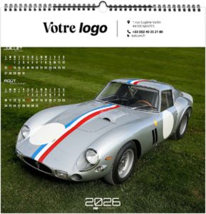 Calendrier personnalisé design car 2025 1