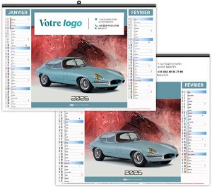 Calendrier personnalisé design car 2025 10