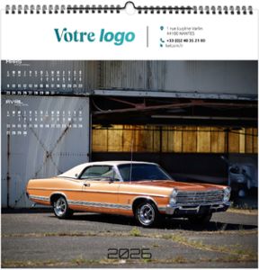 Calendrier personnalisé design car 2025 3