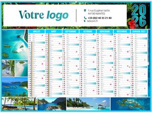 Calendrier personnalisé exotic 2025 2