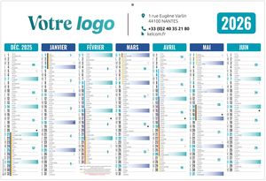 Calendrier personnalisé  gameco bleu 2025 1