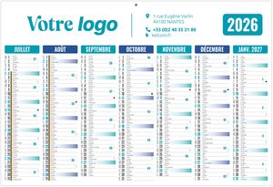 Calendrier personnalisé  gameco bleu 2025 2