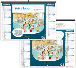 Calendrier personnalisé l'humour au travail 2025 9