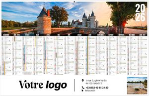 Calendrier personnalisé libre choix val de loire 2025