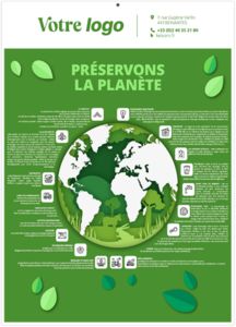 Calendrier personnalisé marianne vert 2025 2