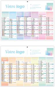 Calendrier personnalisé  pastel 2025 1