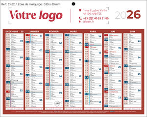 Calendrier publicitaire , Classique Mini 2