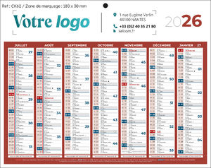 Calendrier publicitaire , Classique Mini 3