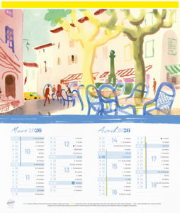Calendrier publicitaire à personnaliser artiste, Blythe Scott 1