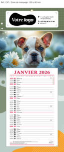 Calendrier publicitaire bloc animaux, Nos animaux Préférés 2