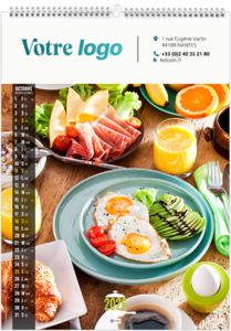 Calendrier publicitaire couleurs cuisine 2025 10