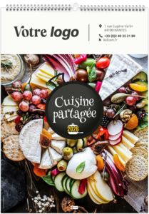 Calendrier publicitaire couleurs cuisine 2025 12