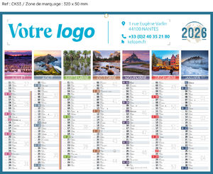 Calendrier publicitaire de banque diapo, Medium Clichés 1