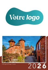 Calendrier publicitaire de poches paysage France, Au Coeur de la France 2