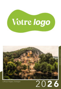 Calendrier publicitaire de poches paysage France, Au Coeur de la France 6