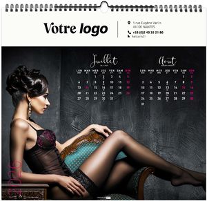 Calendrier publicitaire dessous chics 2025 1