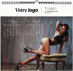 Calendrier publicitaire dessous chics 2025 3