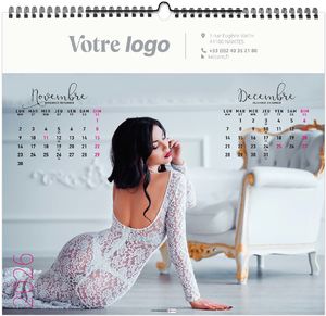 Calendrier publicitaire dessous chics 2025 4